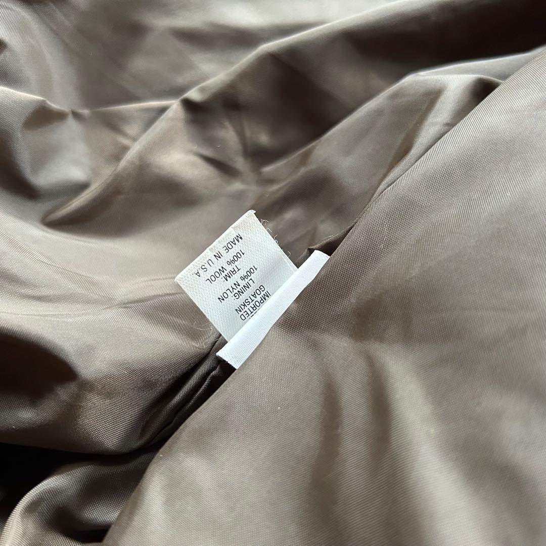 80s エルエルビーン A-2フライトジャケット USA製 ブラウン 46 本革