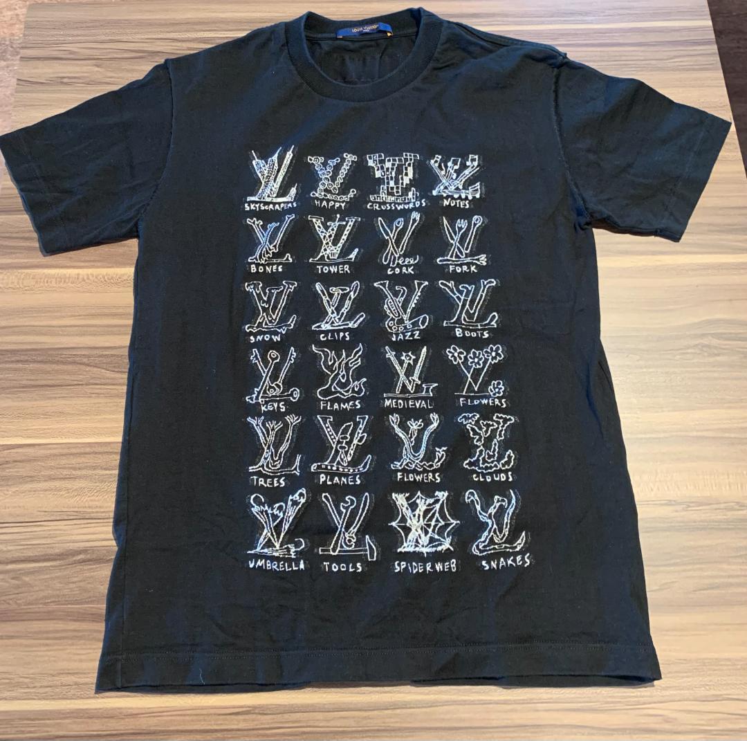 Louis Vuitton カートゥーン LVロゴ Tシャツ Sサイズ