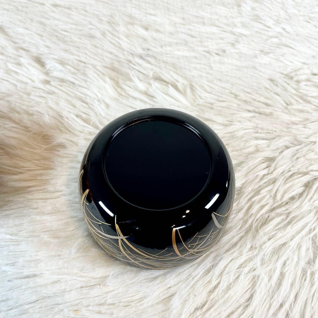 極美品　北浜宗真作　輪島塗　棗　虫杖草将絵　零　茶道具