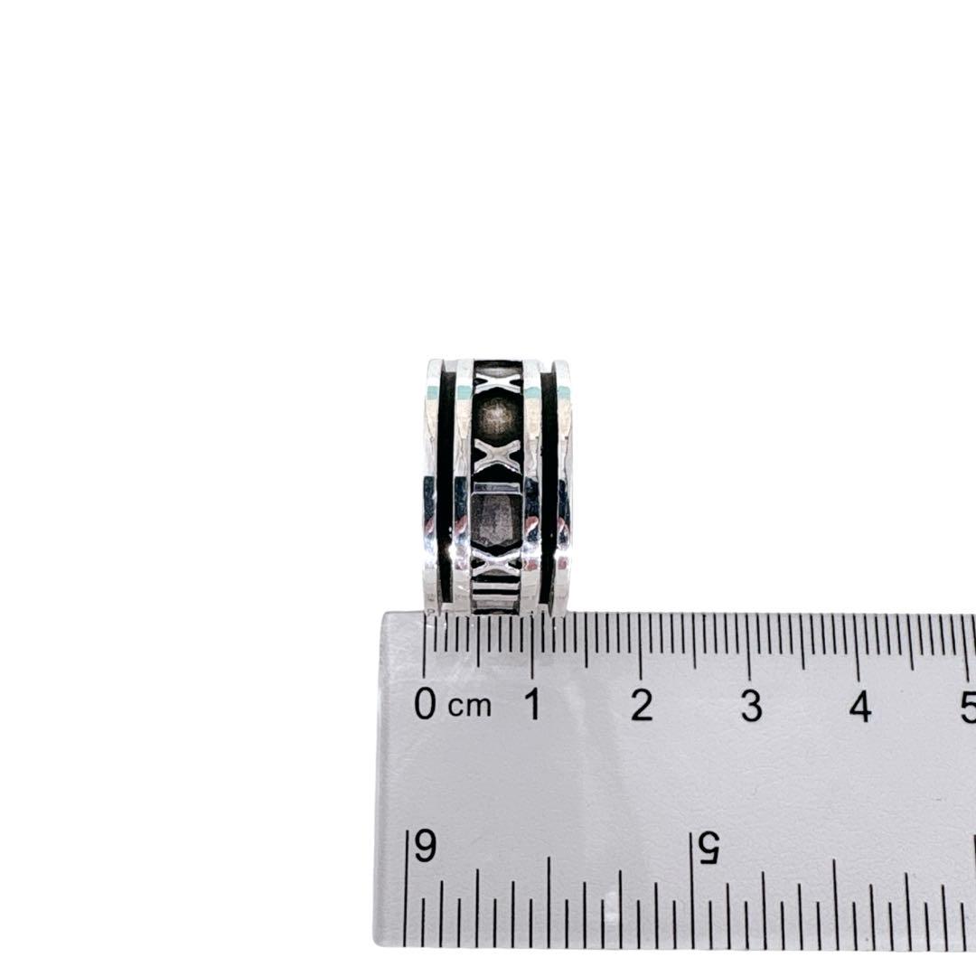 【光沢艶感仕上げ】ティファニー アトラス ワイド シルバー925 リング 17号