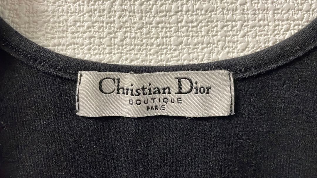 希少【美品】Dior クリスチャンディオール トップス タンクトップ 刺繍
