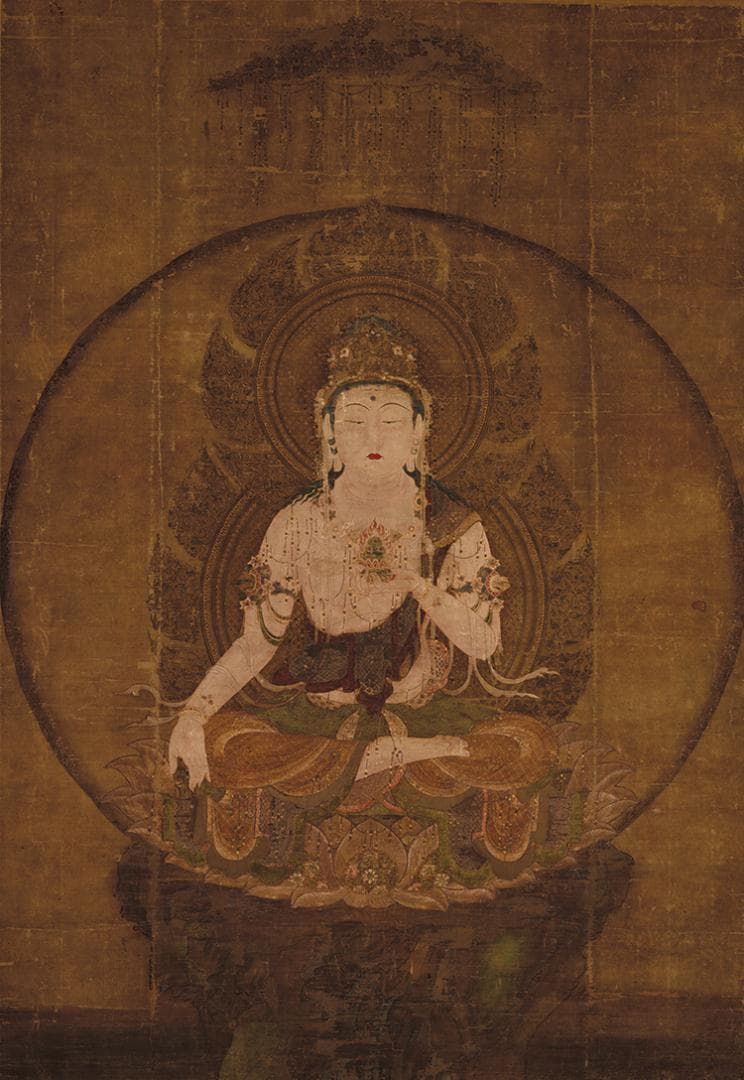 【虚空蔵菩薩】複製 東京国立博物館◆仏画◆工芸◆古仏画◆絹本 仏教美術