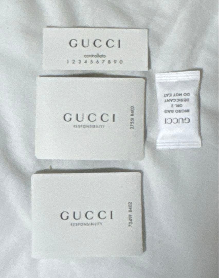 美品　GUCCI マイクログッチ シマ キーリング付き ケース レザー