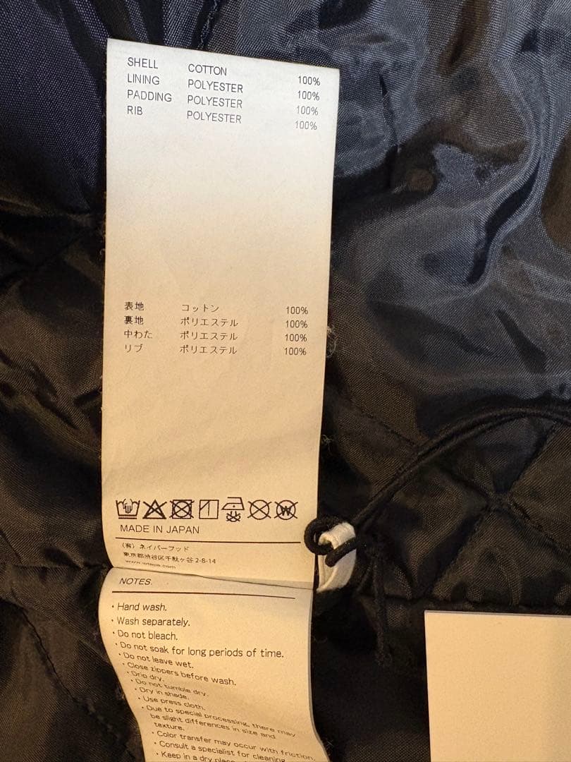 WTAPS MICH JACKET COTTON. CNVS ワークジャケット