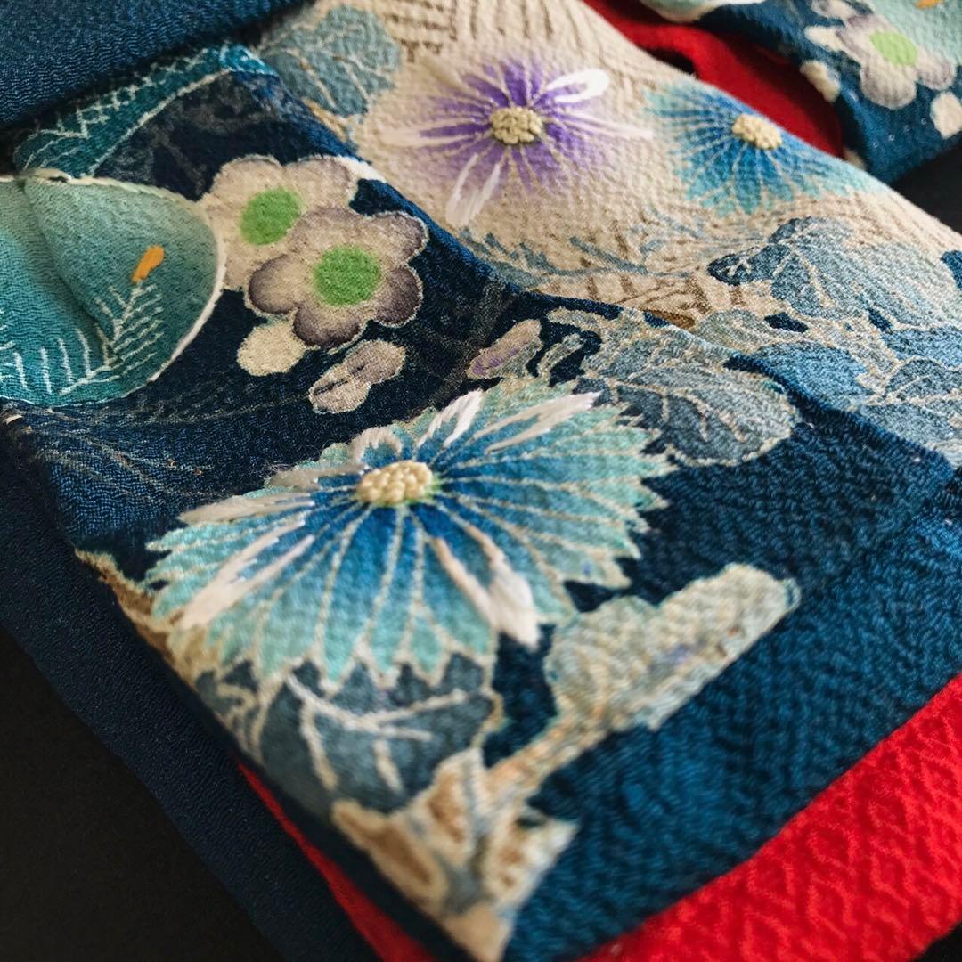 ＊ 市松人形 10号 アンティーク 着物 帯 ＊ 色留袖 大正