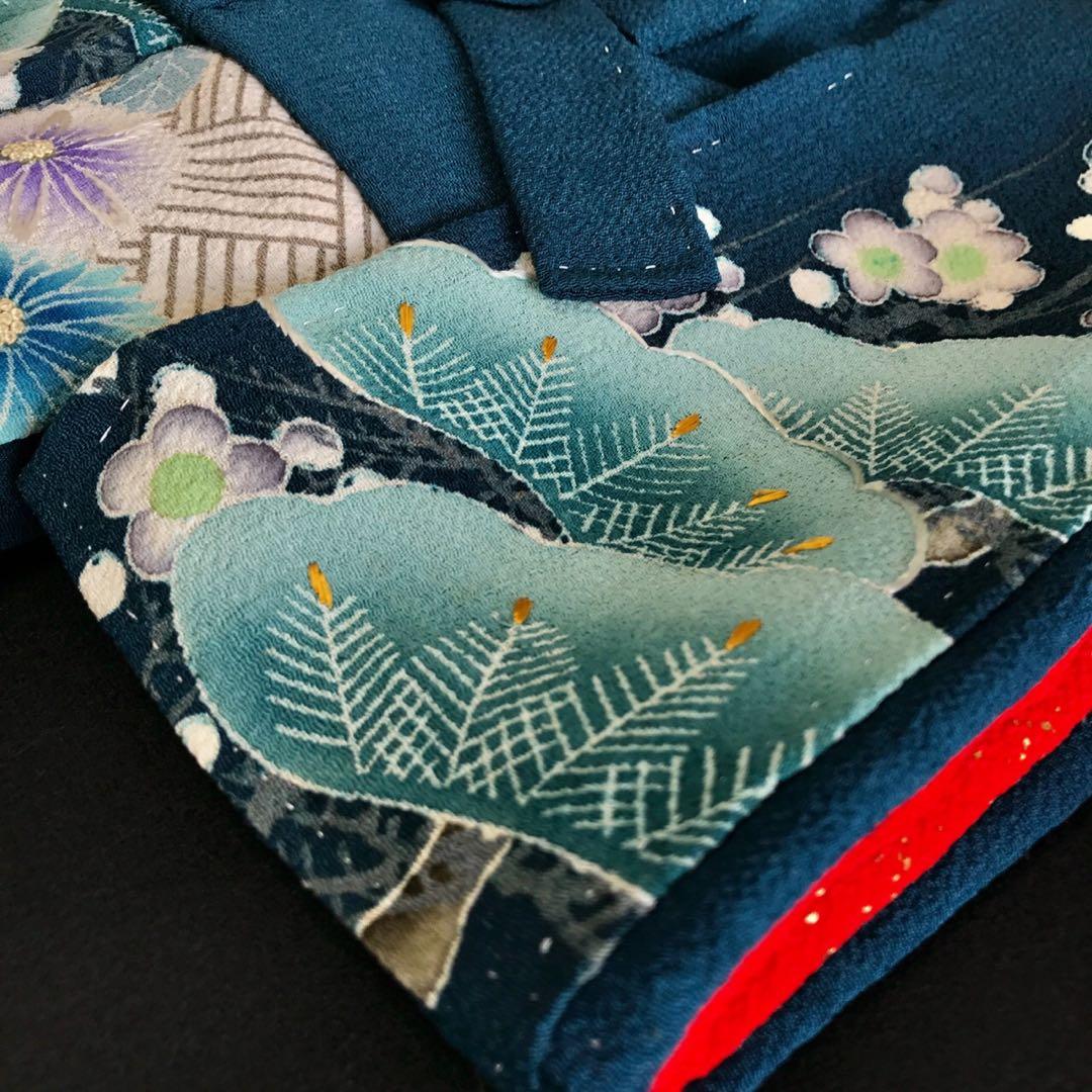 ＊ 市松人形 10号 アンティーク 着物 帯 ＊ 色留袖 大正