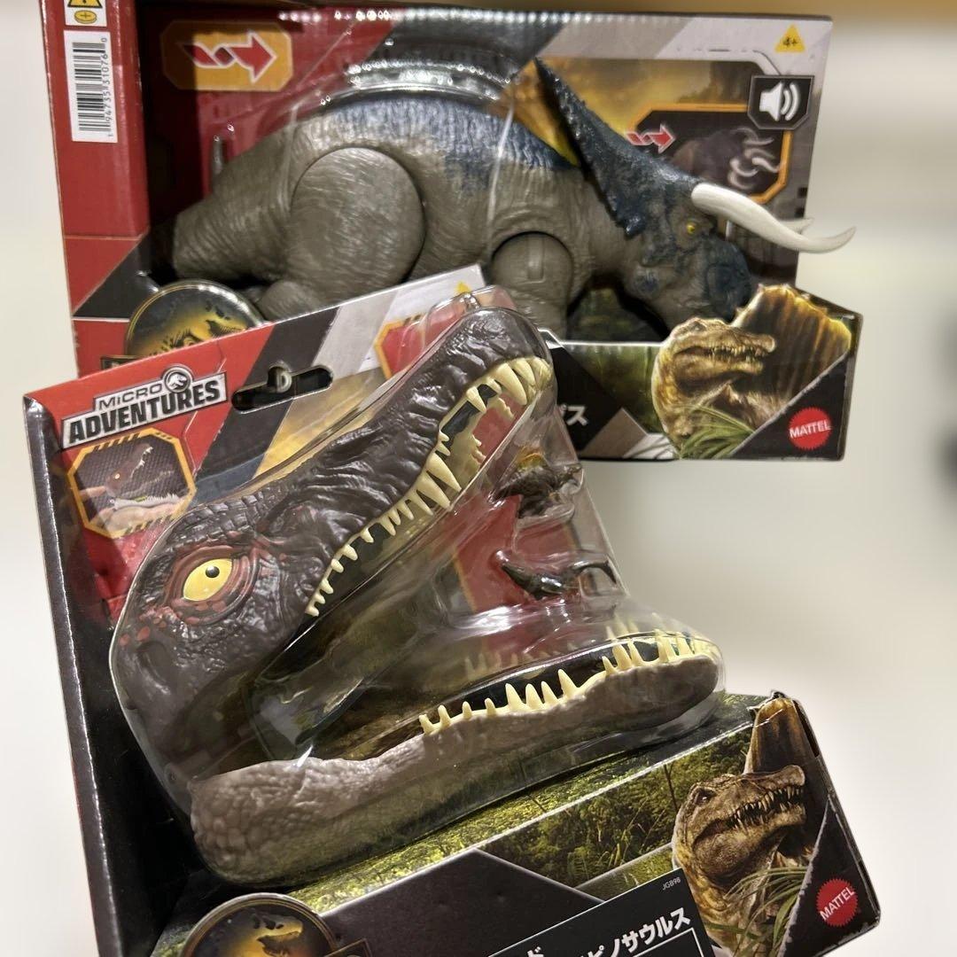 ジュラシックワールド ナーストケラトプススピノサウルスヘッドセット