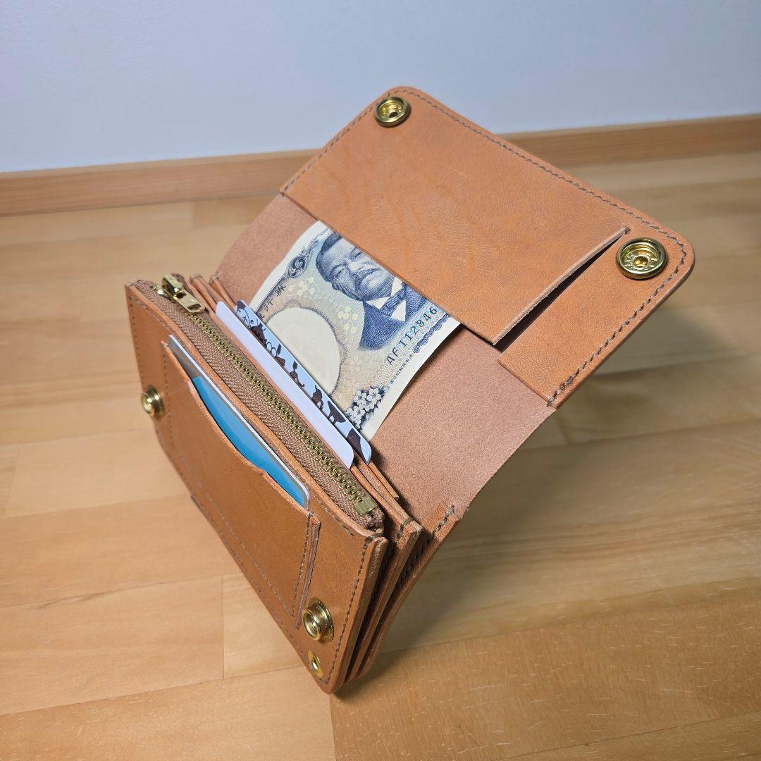 MARYAMホースバット使用　【お札を折らずに収納】ミドルトラッカーウォレット