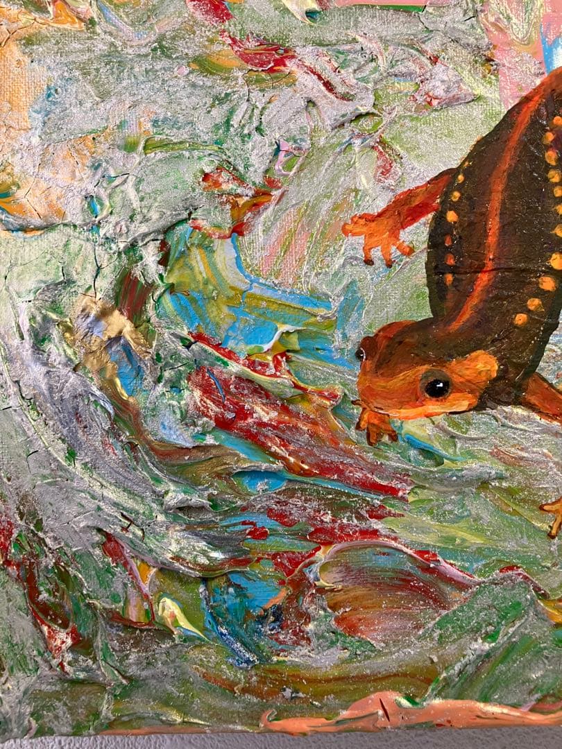 動物の絵　絵画　絵　アクリル　おしゃれ　原画　モダンアート　アート　インテリア