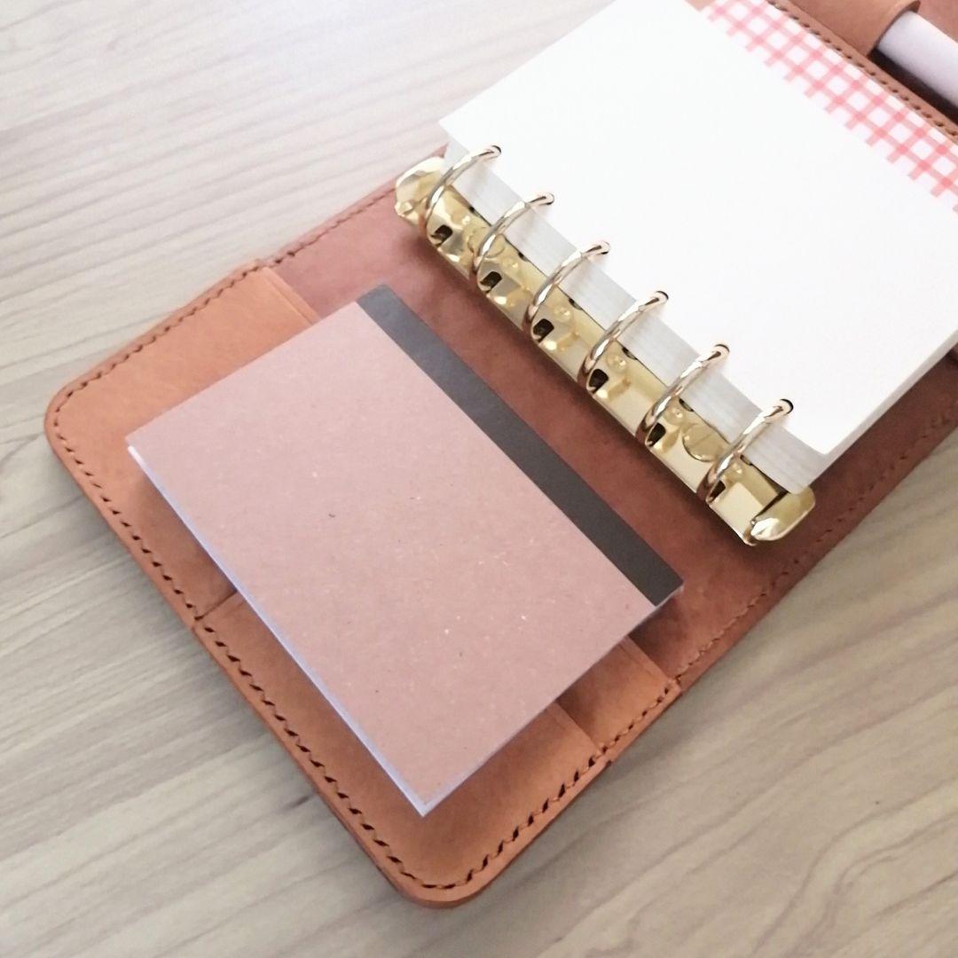 ミニ6 システム手帳 ライトキャメル