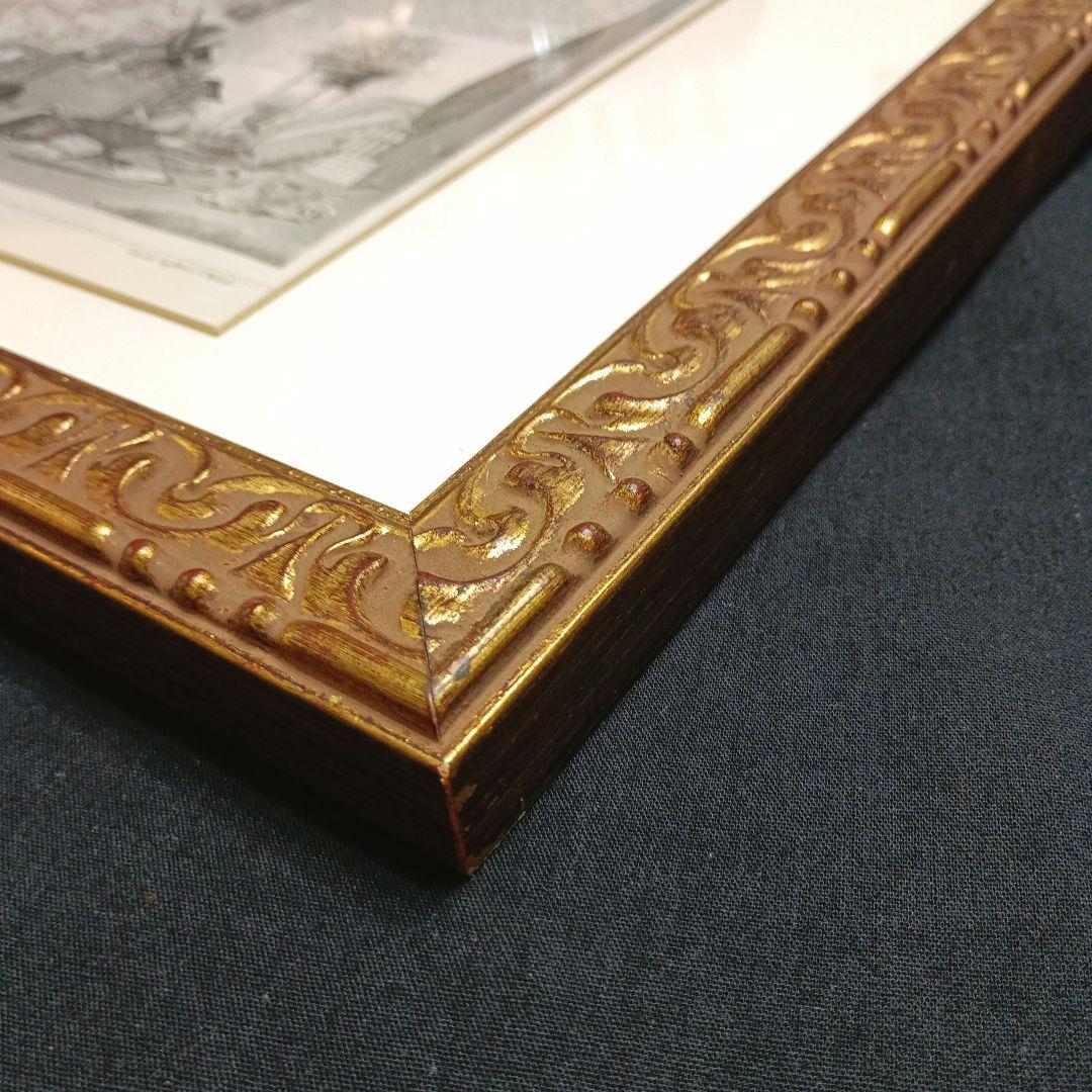 額装品　西洋古地図　1856年　 Levasseur 「パリ全図」美品