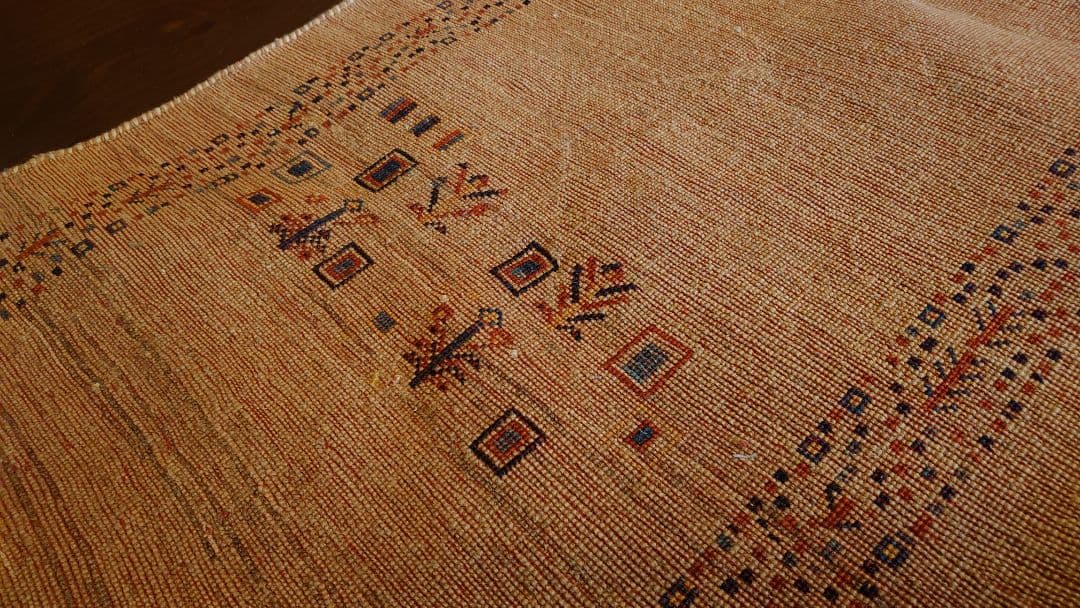 緞通　ラグ　ベルギーラグ　ペルシャ絨毯　敷物　旧家　蔵出し　1枚