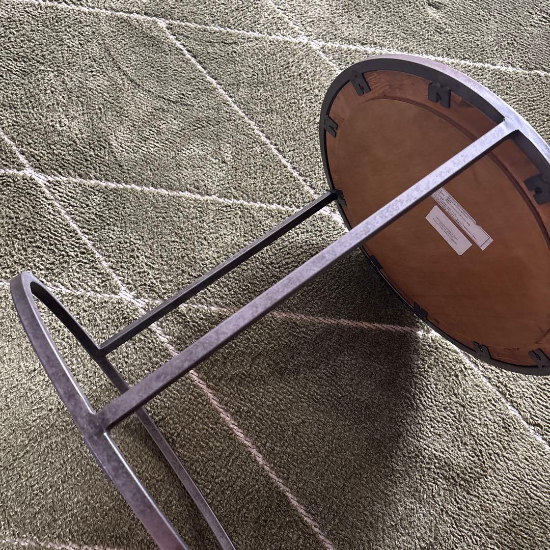 はちどり　クラッシュゲート　エルマ　サイドテーブル 50cm 真鍮