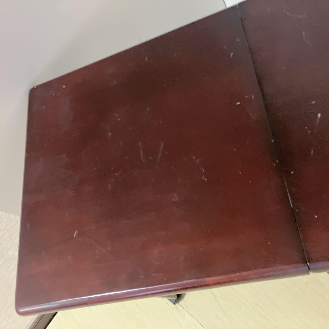 バタフライテーブル　折りたたみテーブル　キャスター付き　キッチンテーブル