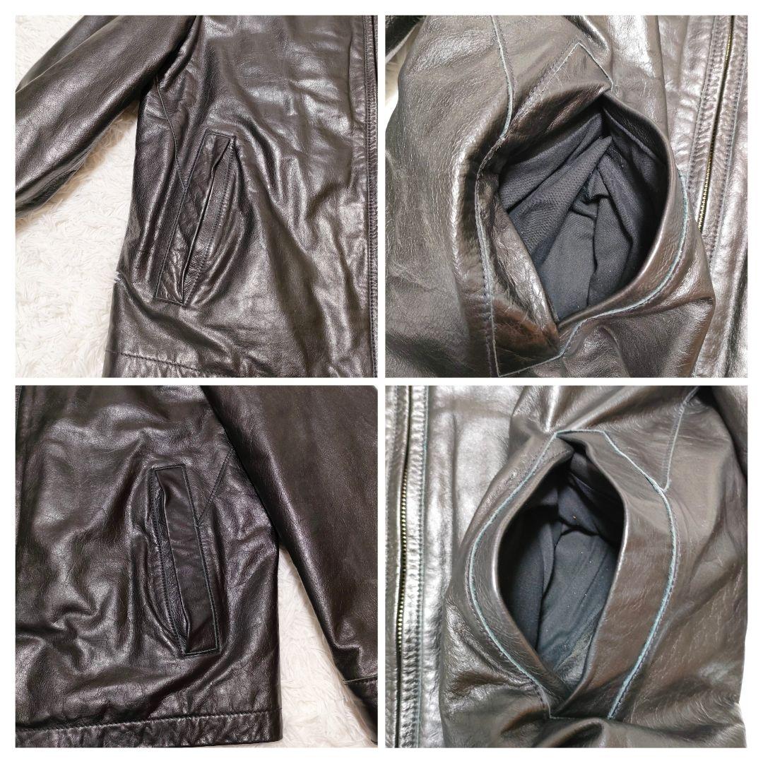 GAP　00s　名作　カウレザー　ジャケット ブラック　L