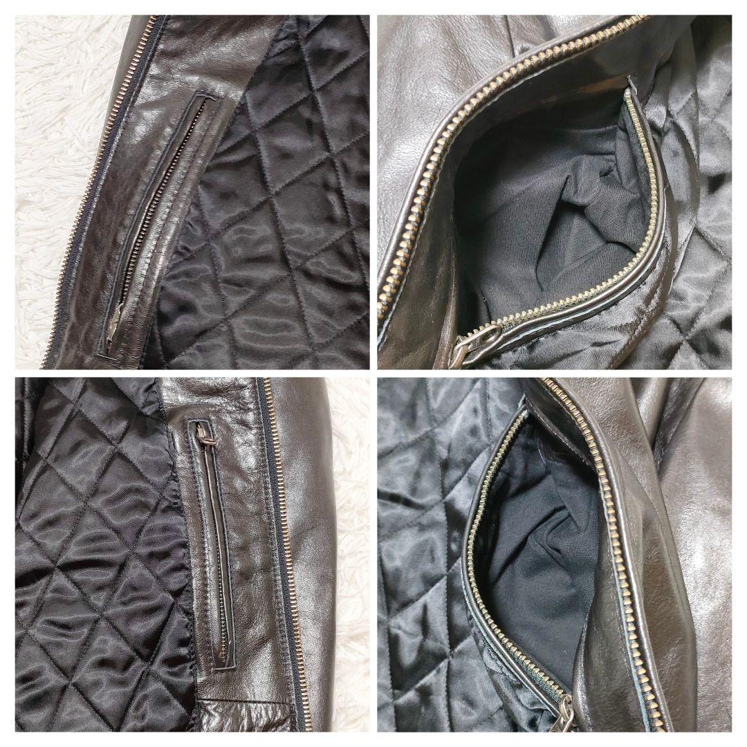 GAP　00s　名作　カウレザー　ジャケット ブラック　L