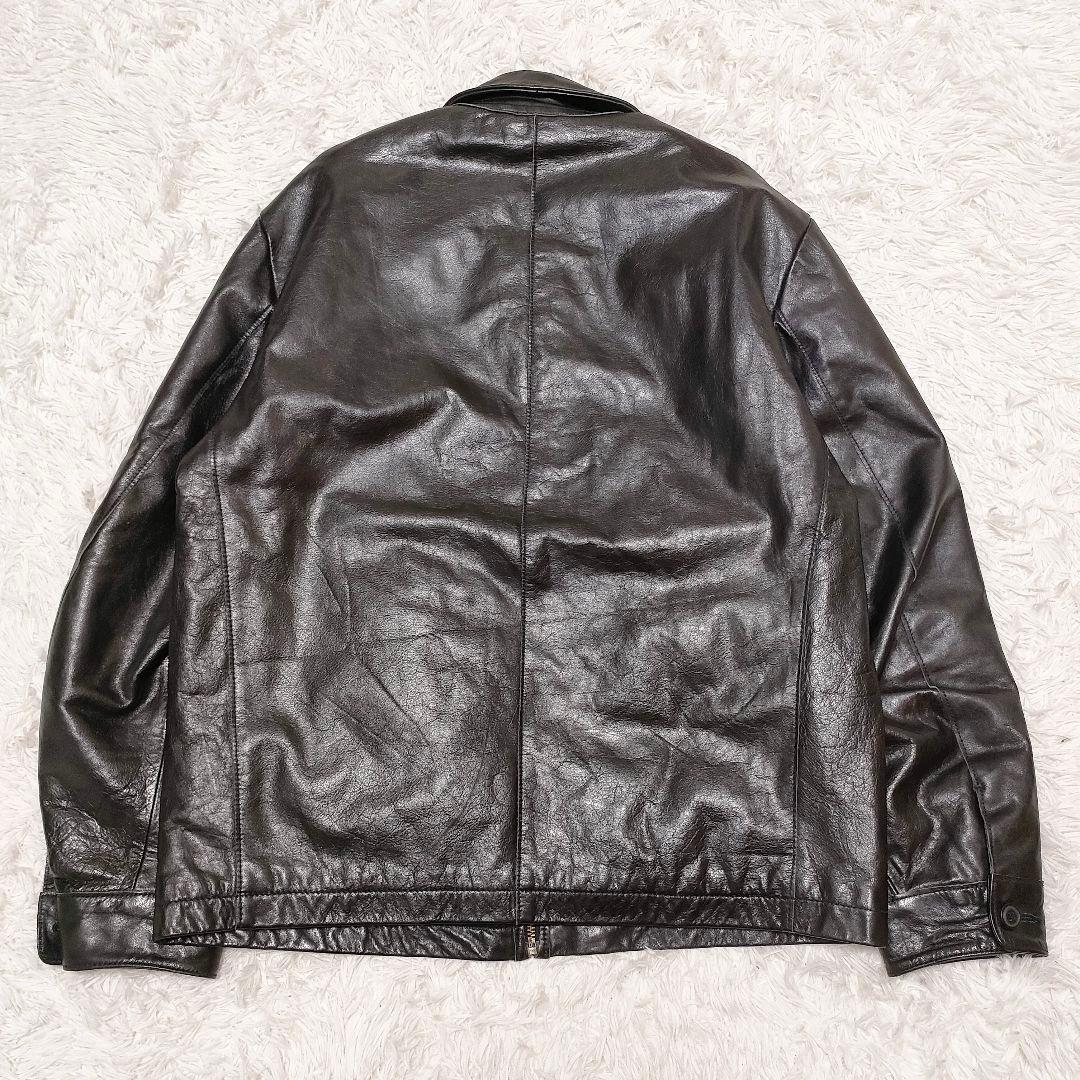 GAP　00s　名作　カウレザー　ジャケット ブラック　L