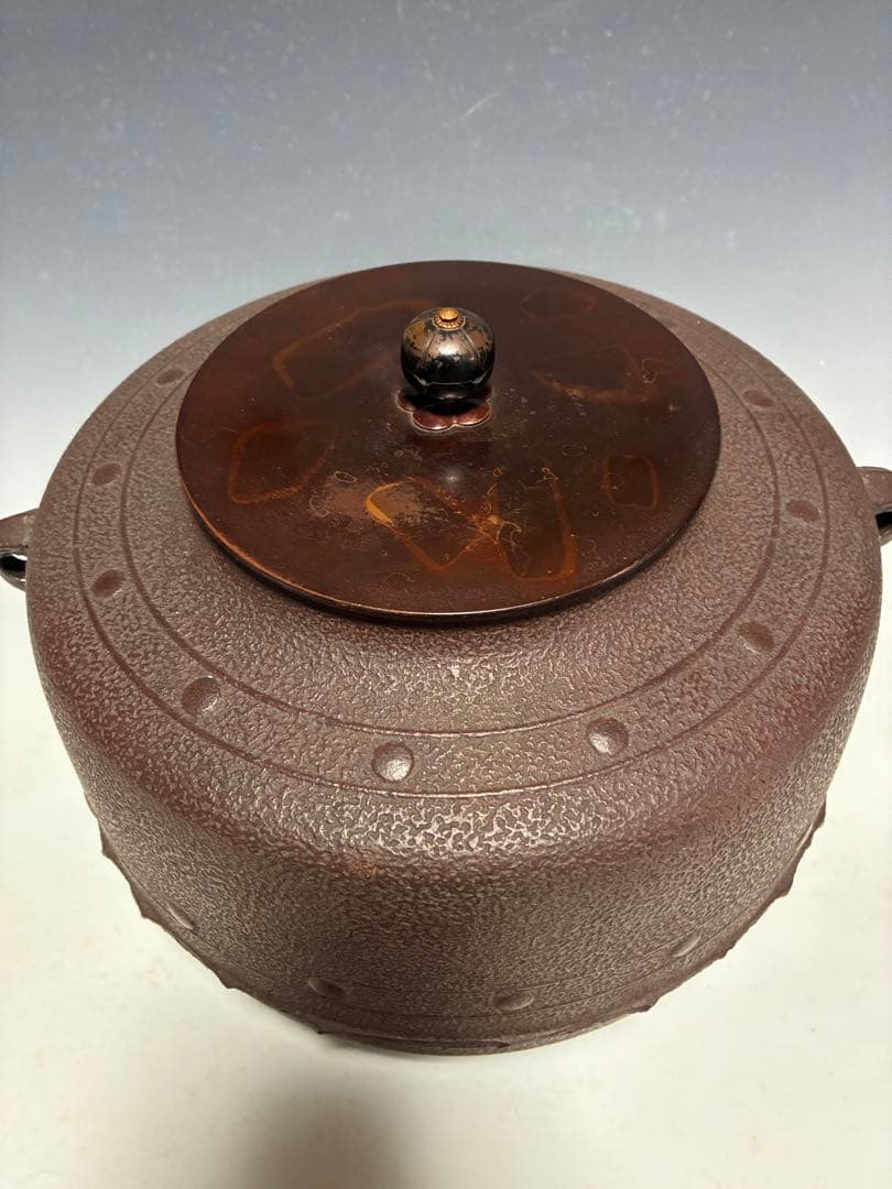 茶釜 鋳鉄製 万代屋　　中古品　味が有ります‼️