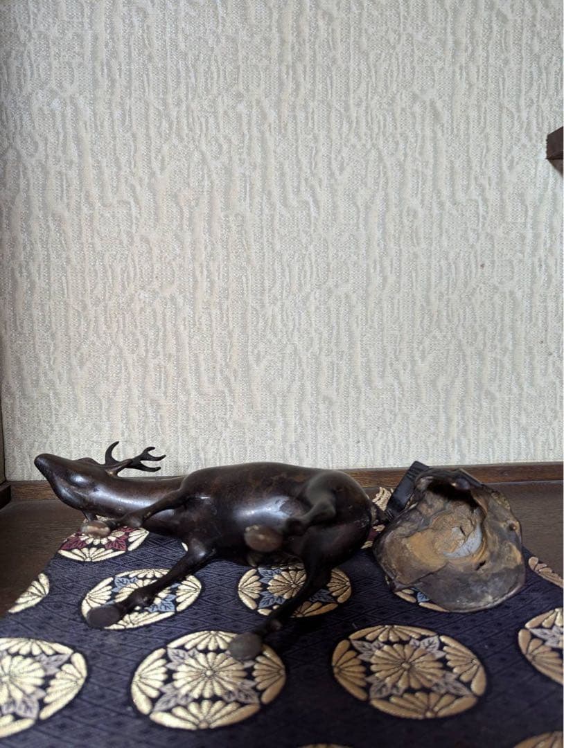 中国美術 唐物 古銅 高士騎鹿 のったり香炉 寿老人形香炉・寿星騎鹿香薫炉