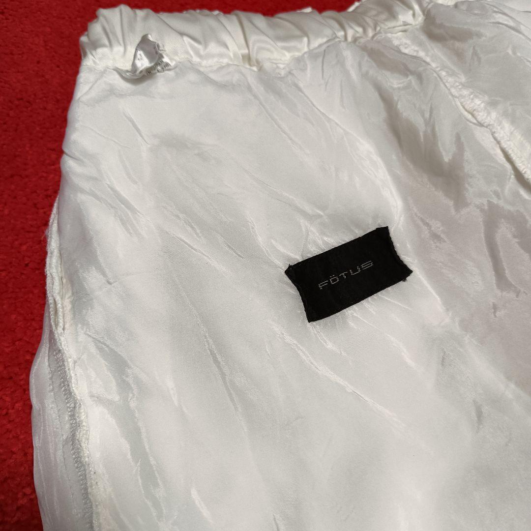 フェトウス　FOTUS　古着ヴィンテージ　　ホワイトサテン　スウェットパンツ