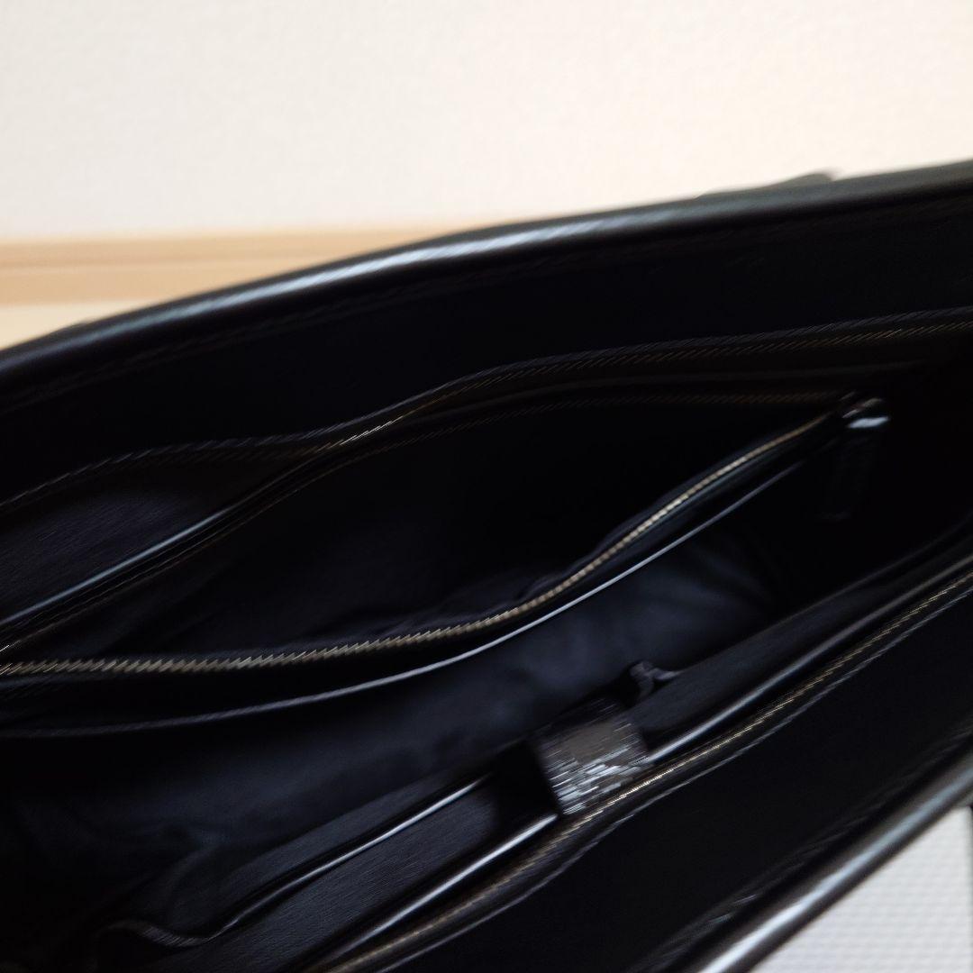 【TRANSIC】[ LENO ]第2世代 本革 ビジネストートバッグ　ブラック