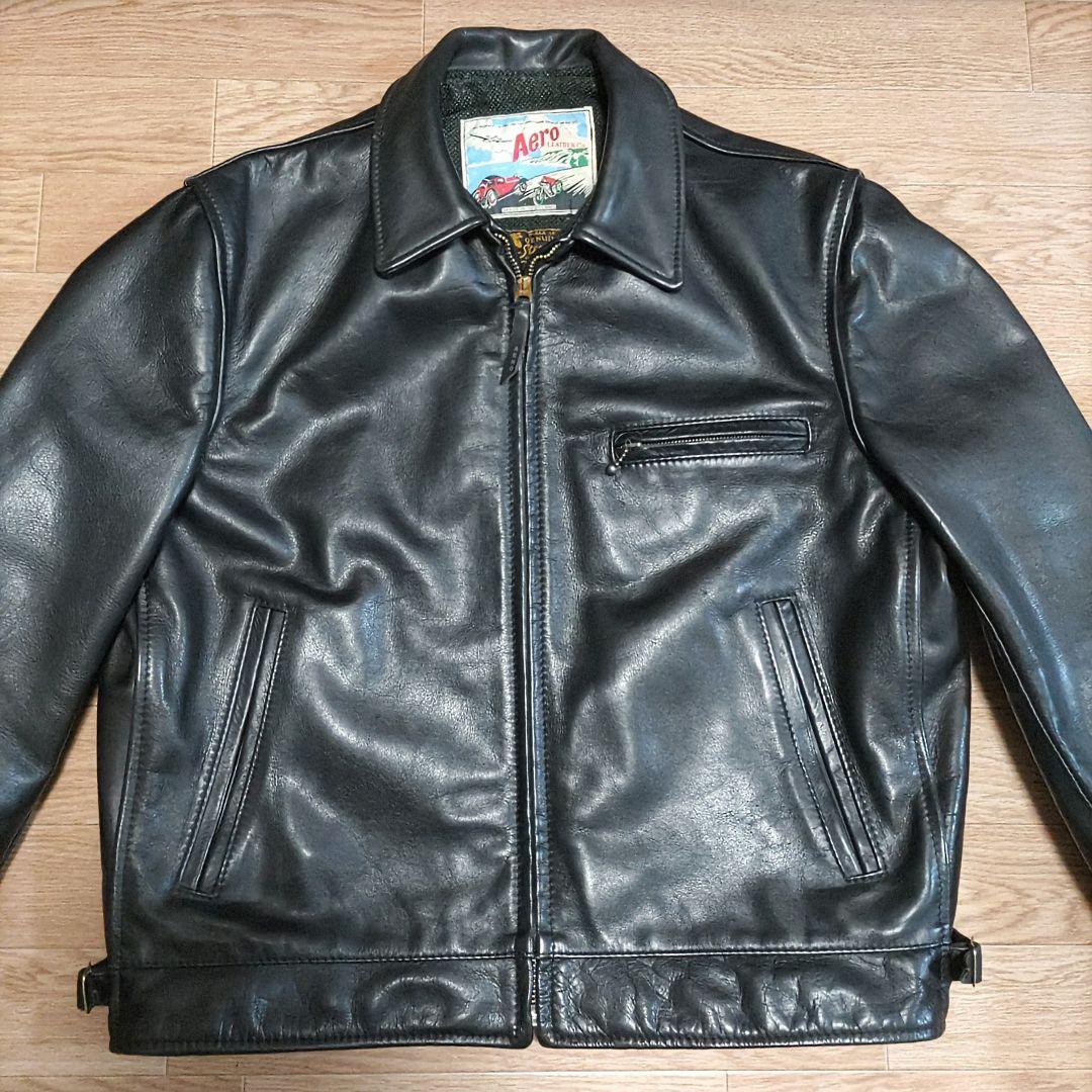 【牛革】【40サイズ】エアロレザー AERO LEATHER ハイウェイマン