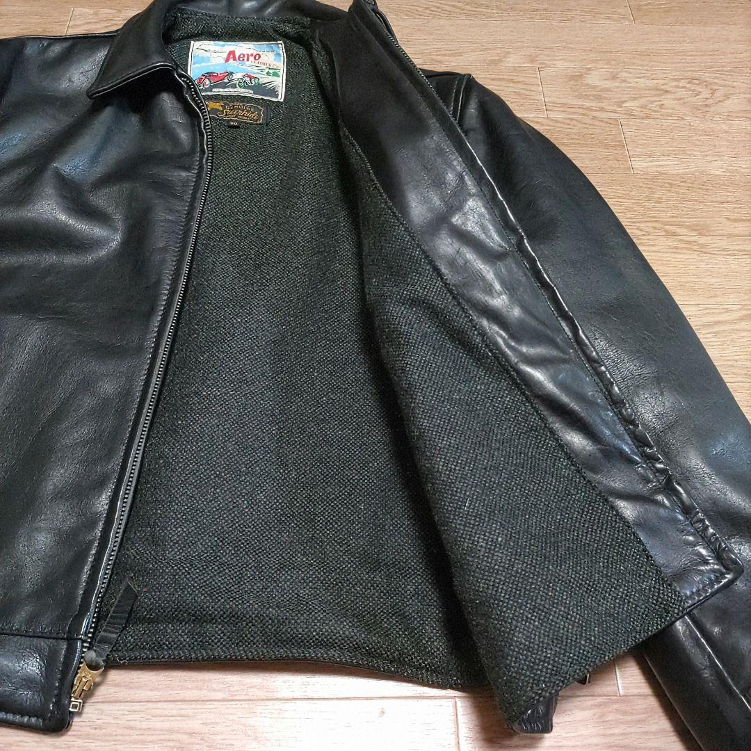【牛革】【40サイズ】エアロレザー AERO LEATHER ハイウェイマン