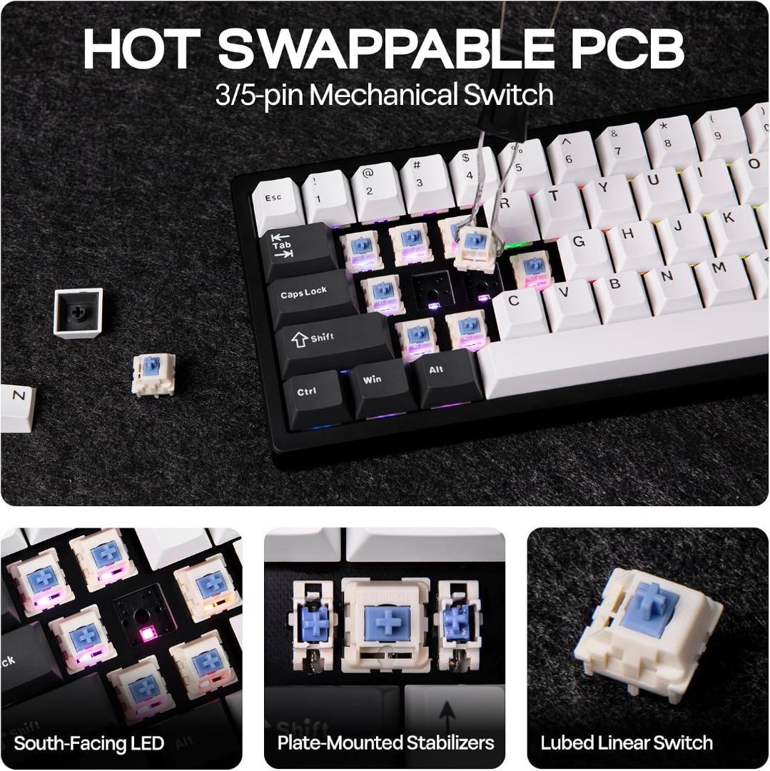 【ほぼ新品】EPOMAKER Galaxy65 キーボード