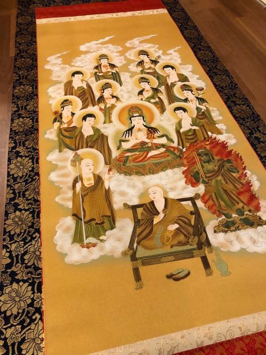 掛軸　真言十三佛　真言宗　大日如来　初七日　三十三回忌