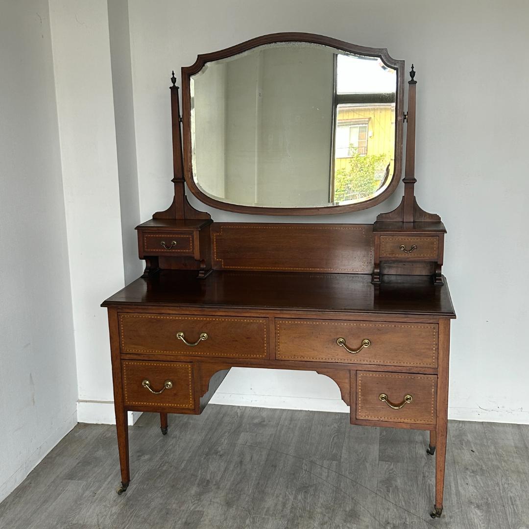 イギリス アンティーク家具 ドレッシングチェスト 鏡台 1930年頃 804A