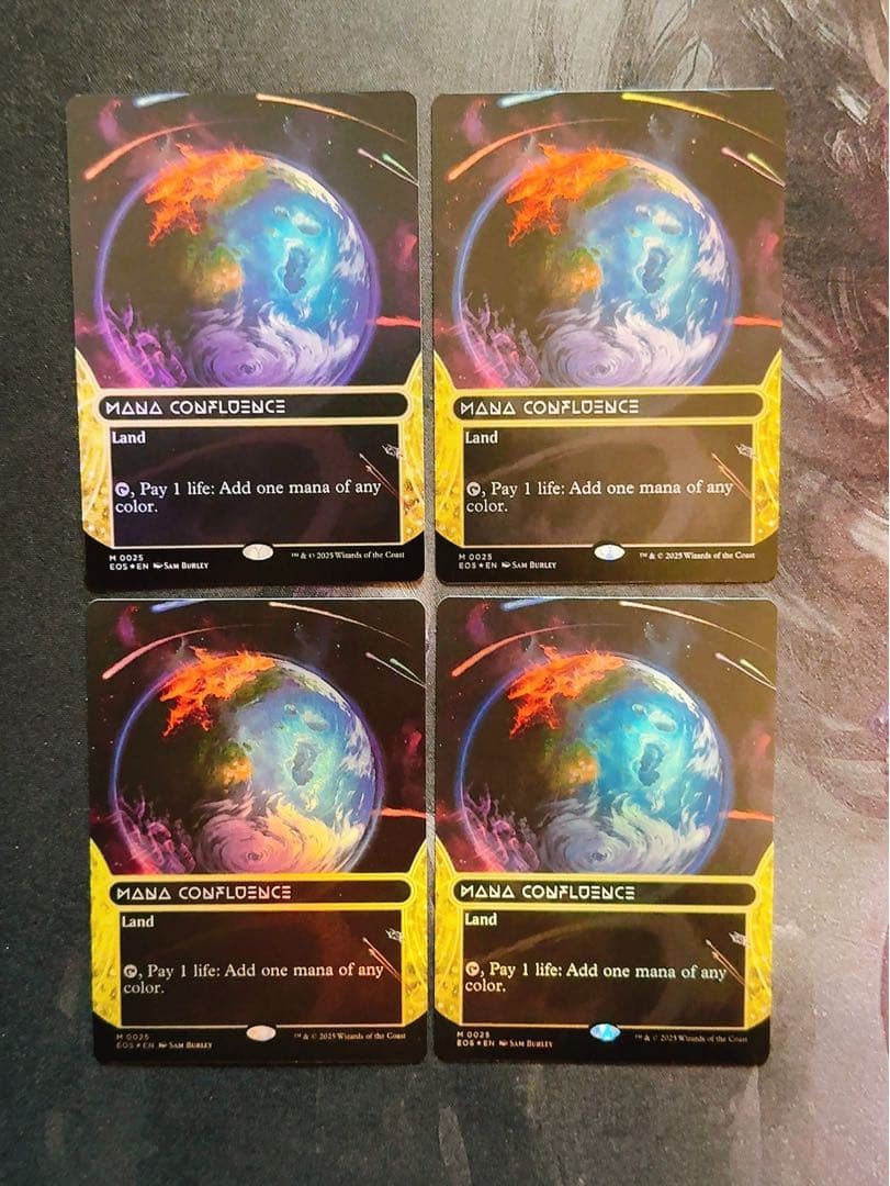 【foil】マナの合流点　英語　4枚セット