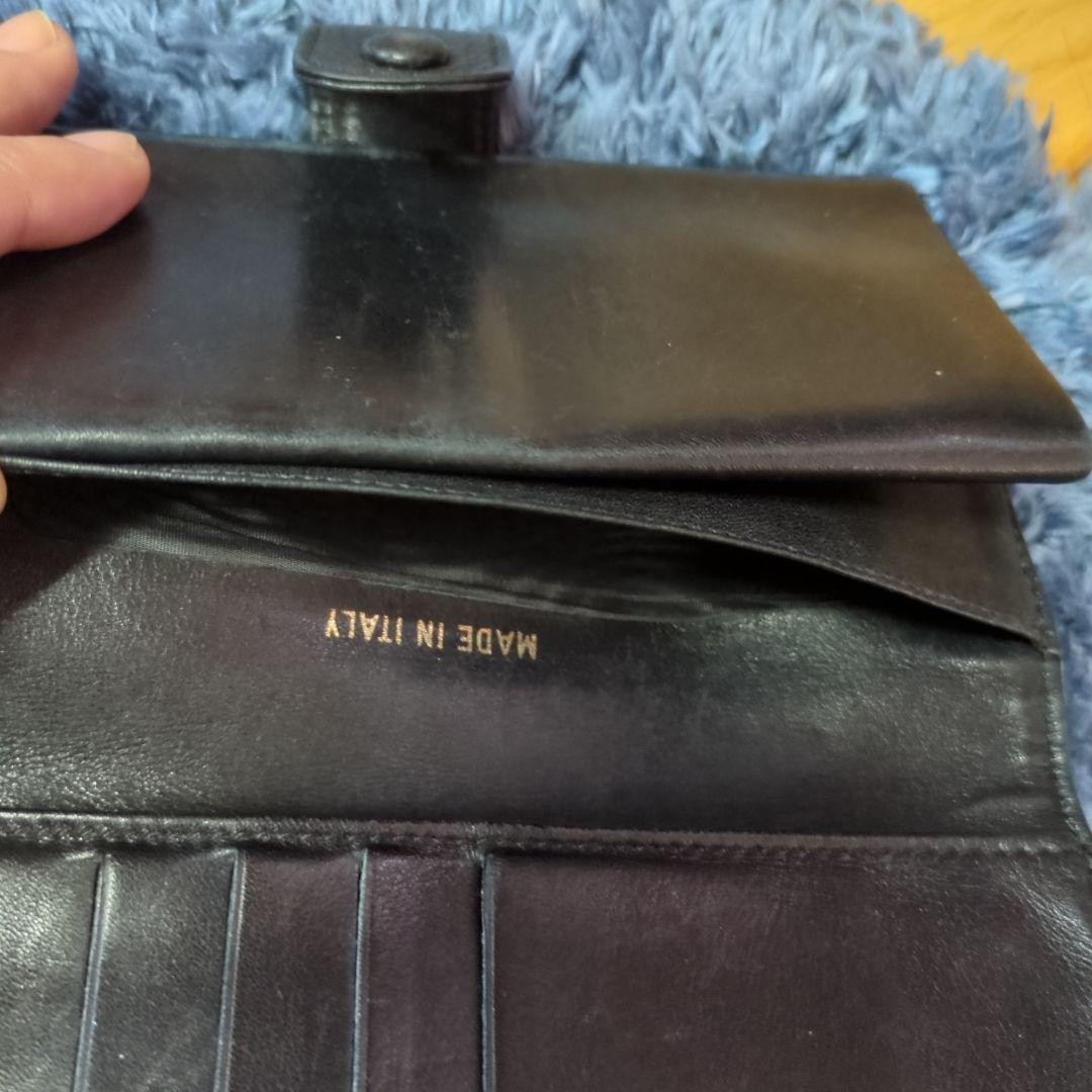 年末セール中❤正規品CHANEL 二つ折り財布 ダークグレー レザー