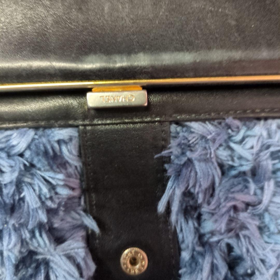 年末セール中❤正規品CHANEL 二つ折り財布 ダークグレー レザー