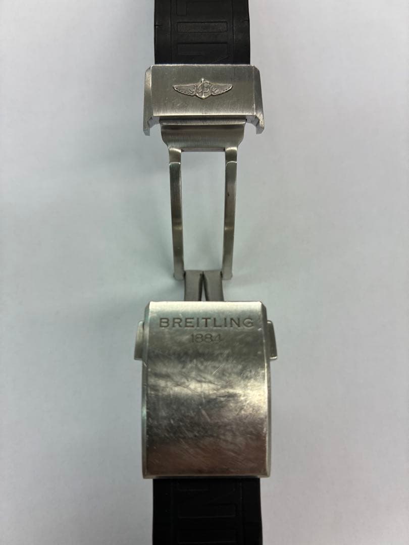 Breitling ラバーベルト18-20 ブラック　Dバックル