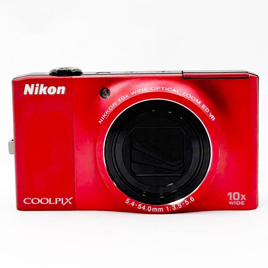 ニコン COOLPIX S8000 フレッシュレッド コンデジ カメラ 中古