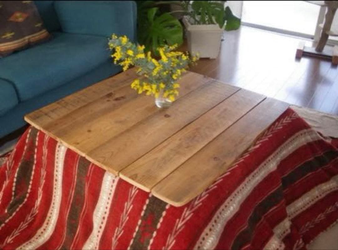 天然木こたつ天板　無垢板こたつ天板　コタツ天板　正方形こたつ天板　ウォールナット