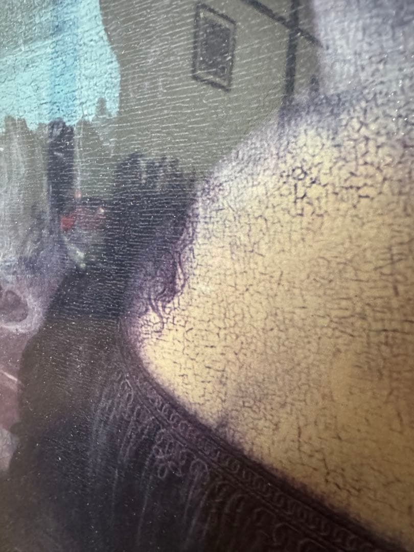 モナリザ 複製絵画 金色フレーム付き