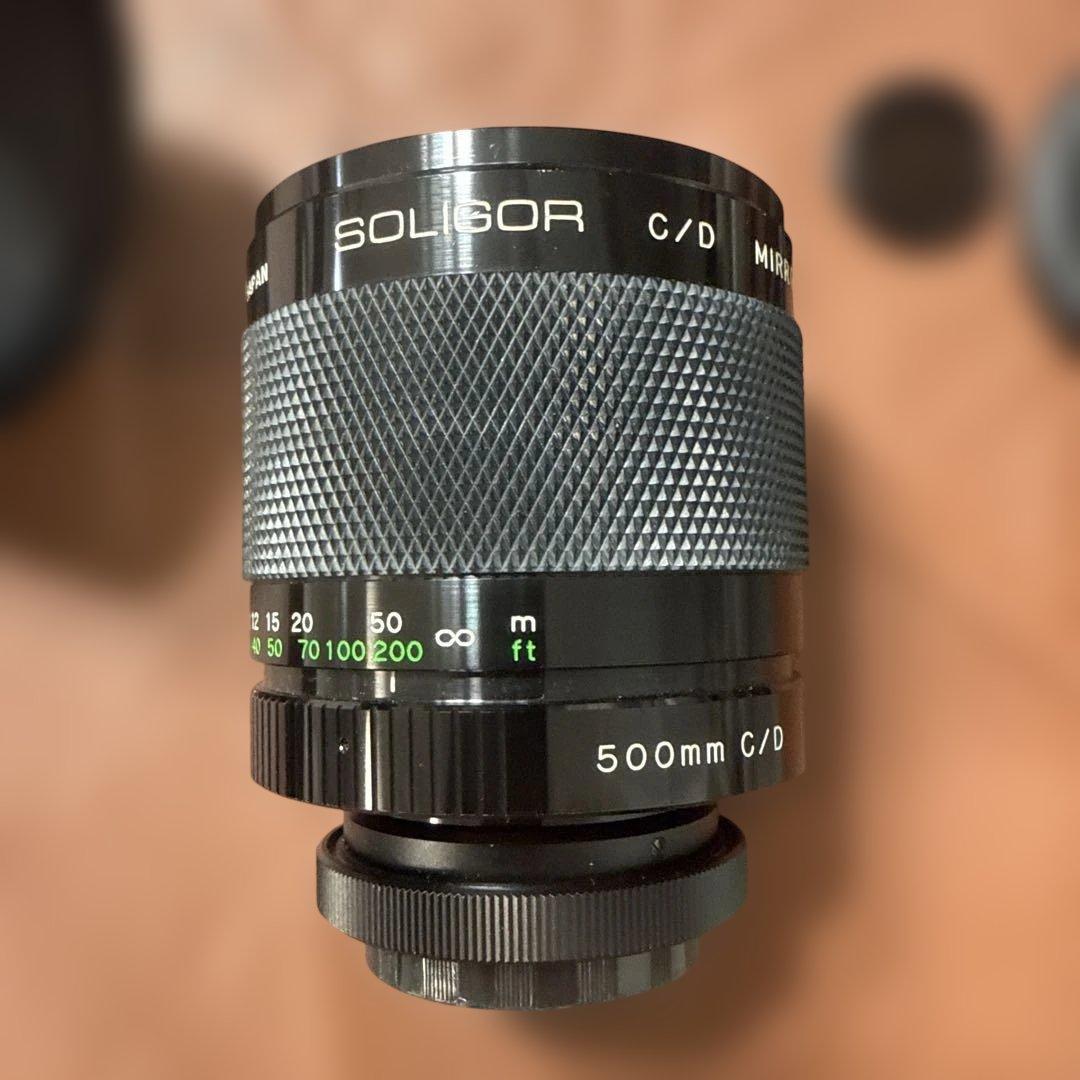 SOLIGOR 500mm F8 ミラーレンズ　ズームレンズ　ジャンク