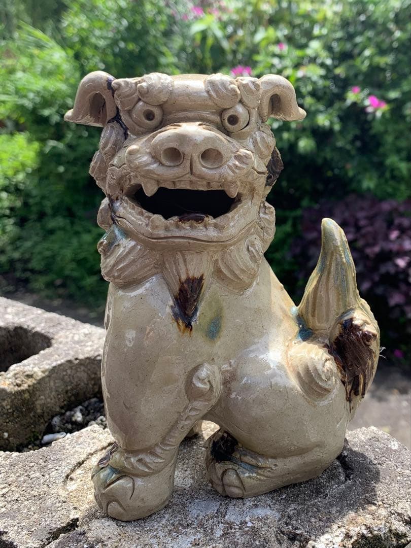 raisin2様　沖縄　壺屋焼　昇　シーサー　名工　 小橋川昇 手捻り