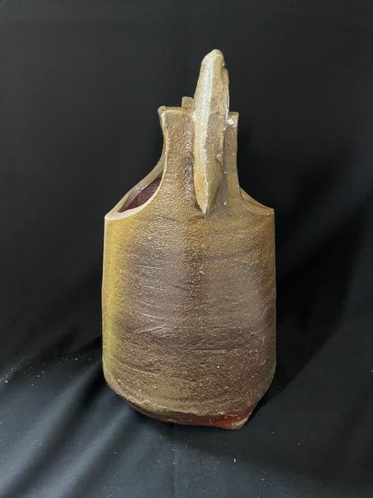 【新品・未使用】備前焼　桶・花入