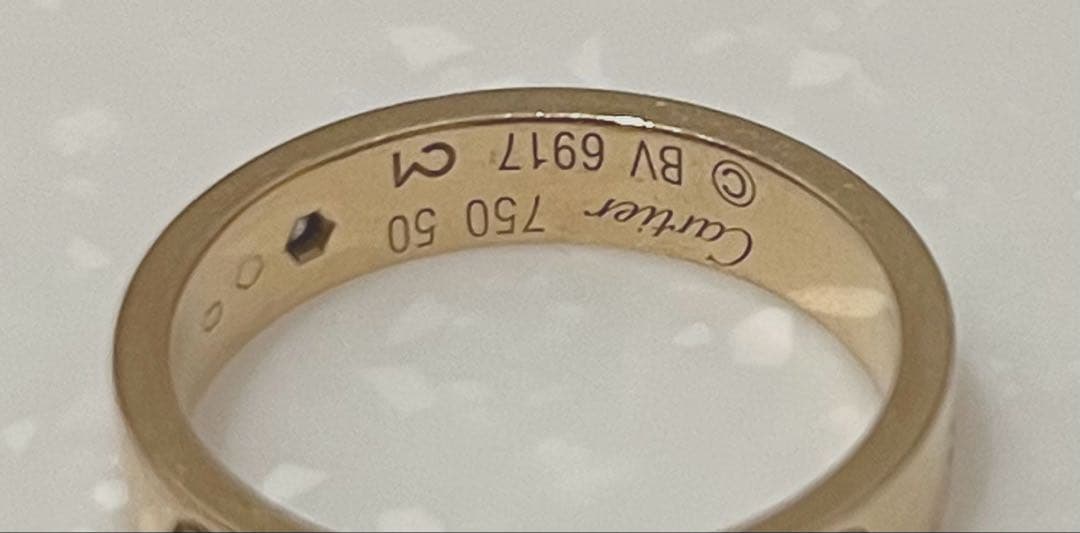 カルティエ ミニラブリング　PG 1PDダイヤモンド