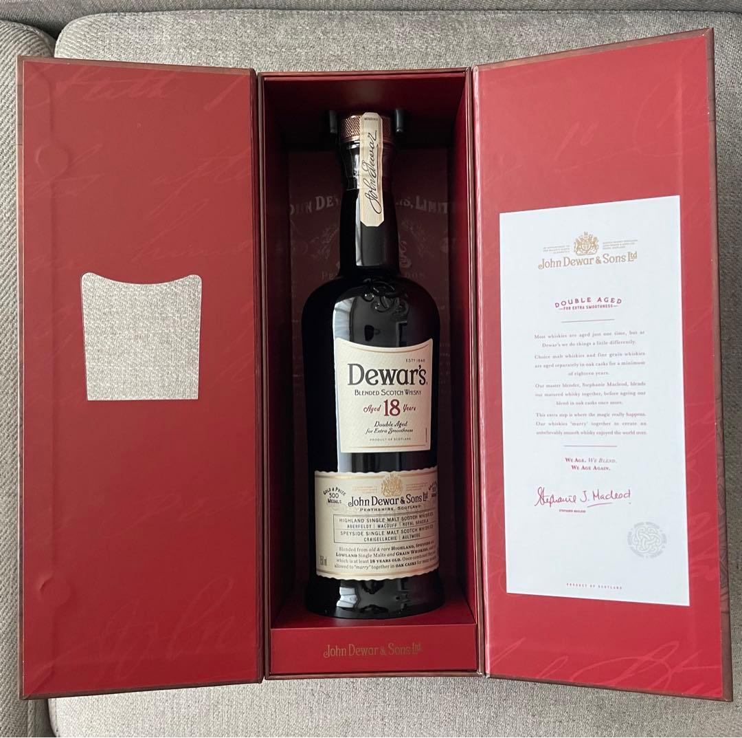デュワーズ 18年 40度 箱付 750m
