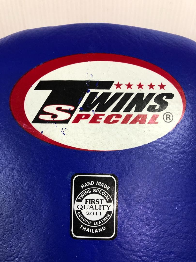 N023 TWINS SPECIAL キックミット 本革 青