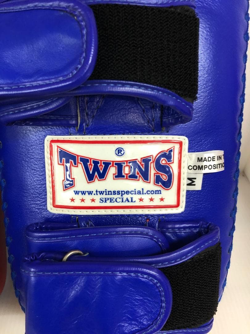 N023 TWINS SPECIAL キックミット 本革 青