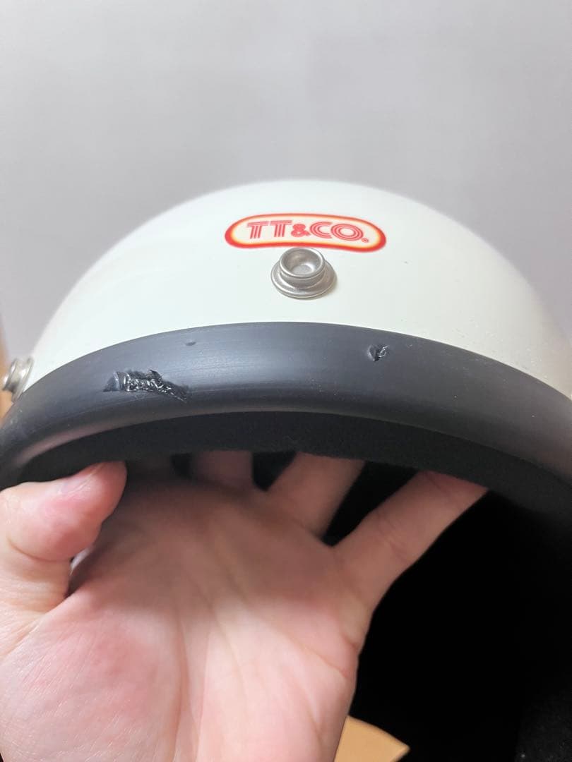 TT&CO. Super Magnum ヘルメット ホワイト M/Lサイズ