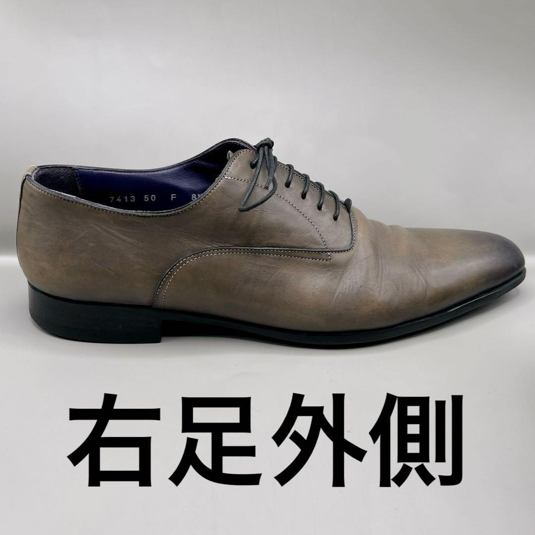 サントーニ Santoni レザー ビジネスシューズ 8.5 27cm ブラウン