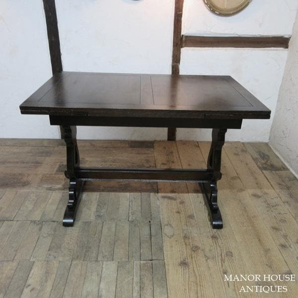 イギリス アンティーク 家具 ダイニングテーブル ドローリーフ 英国 6669d