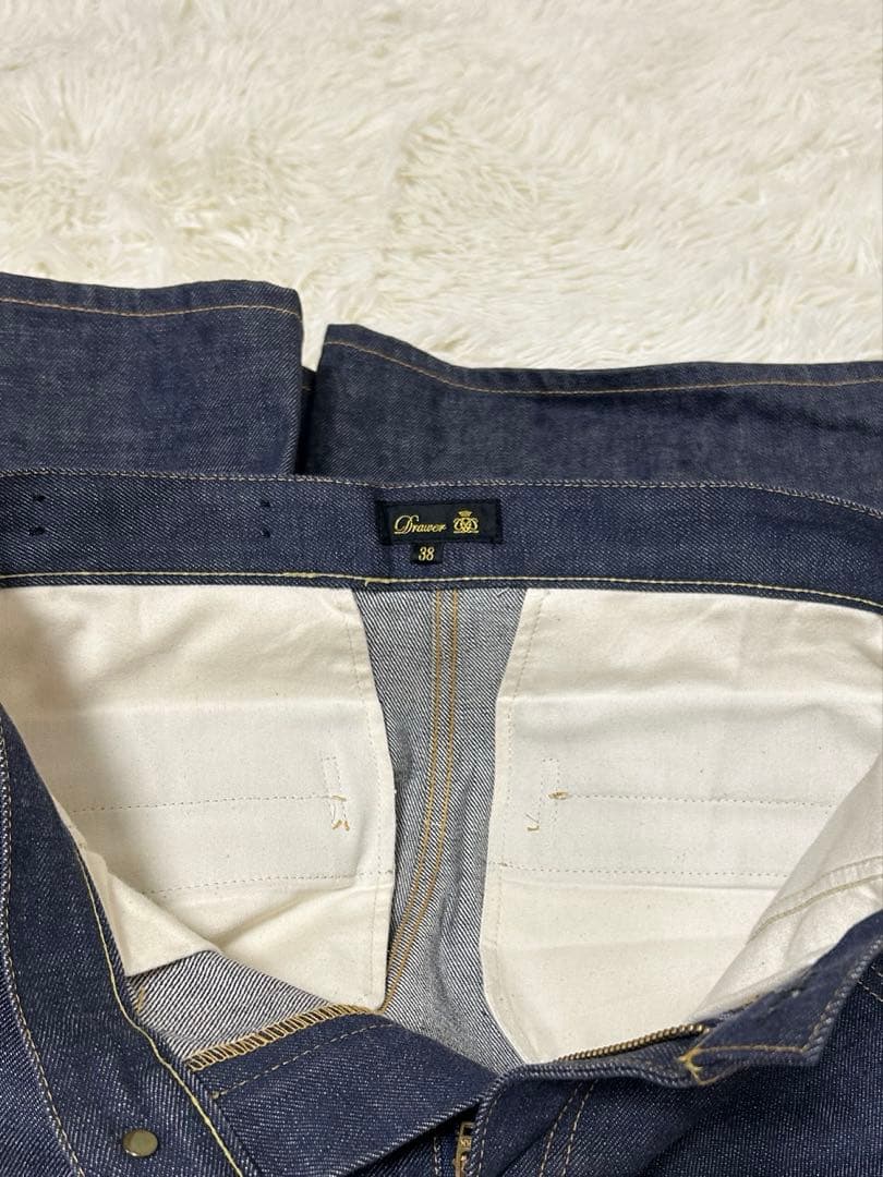 【美品】drawer ドゥロワー　デニムガウチョパンツ　38 日本製