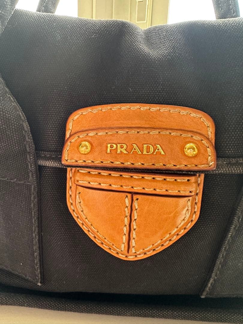 なまこ様PRADA カナパ　ヴィンテージ　バッグ ブラック ショルダー