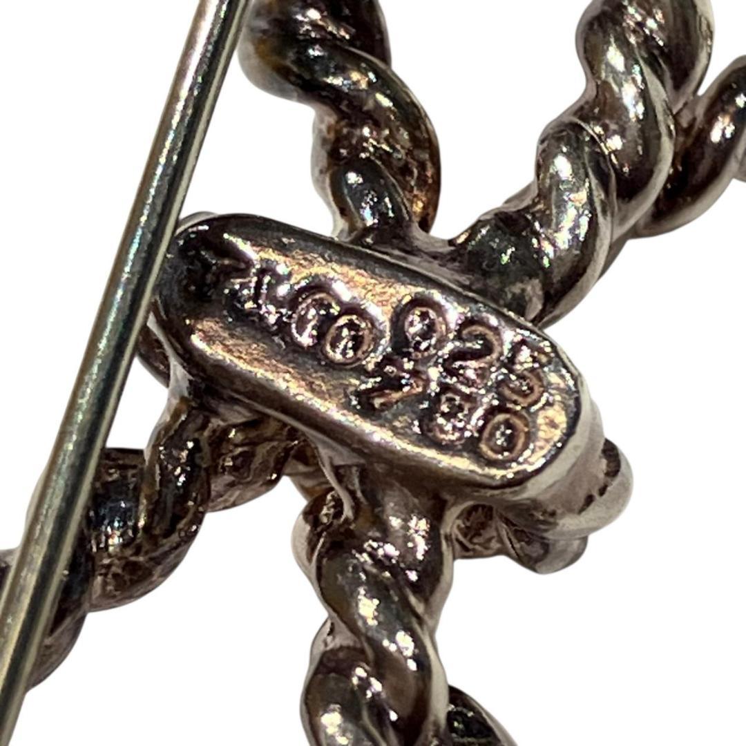 ティファニー　ブローチ リボン シルバー925 750 6ｇ